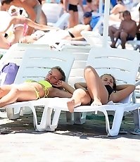 Such tiny bikinis on such hot bodies