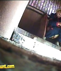 Old and young pissers tinkling in front of spy cam