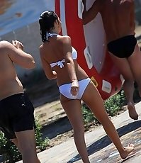 Voyeur man catches sexy bikini dolls