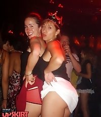 Look up skirts of seductive hotties