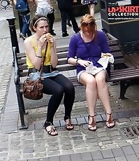 Girls dont care upskirts are seen
