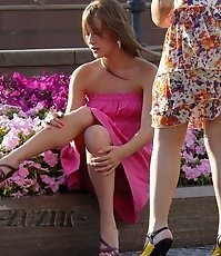Russian teen spyed. Hot sitting upskirt
