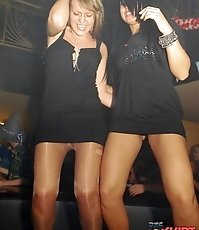 Best long legs stretched up skirts