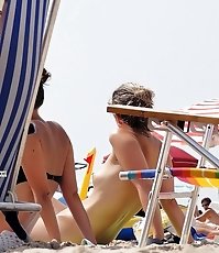 Bikini girls showing hot intimacy