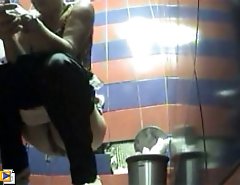 Voyeur hiding in public loo films unsuspecting hoes