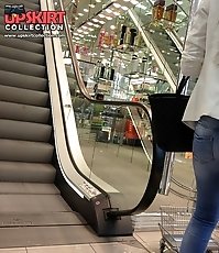 Hot women tease with ultra low jeans