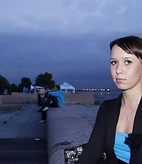 Girl in tight dress naked upskirt