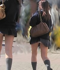 Panty up skirts asian schoolgirl. What can be hotter?