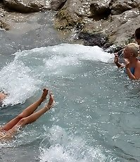 Hot bikini shots from public beach