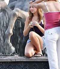 Milf upskirt masturbation on a cam