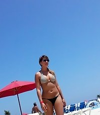 Cellulites asses in the sexy bikinis